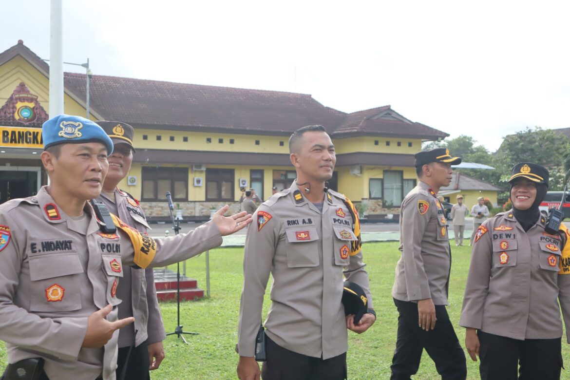 Kegiatan ini dipimpin langsung oleh Wakapolres Bangka Tengah, Kompol Alfian Ali, S.H., S.I.K.,